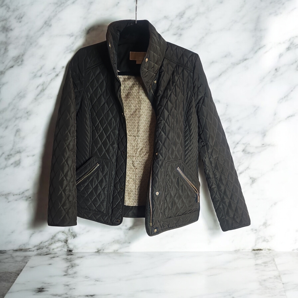 Michael Kors Quilted Black Jacket